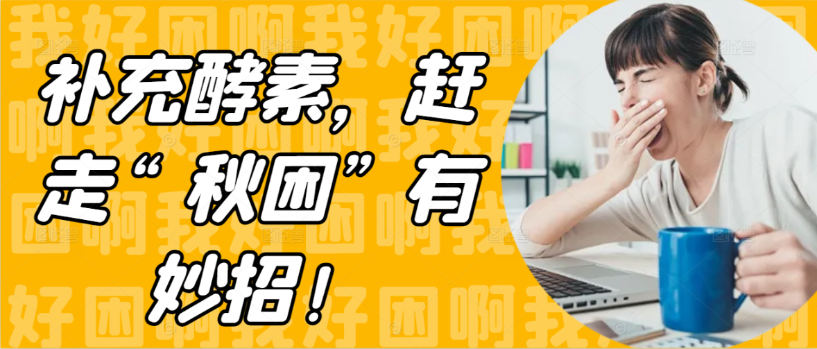 补充酵素，赶走“秋困”有妙招！